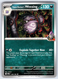 Team Rocket's Weezing Uncommon SV10: Destined Rivals 126/182 NM 2025
