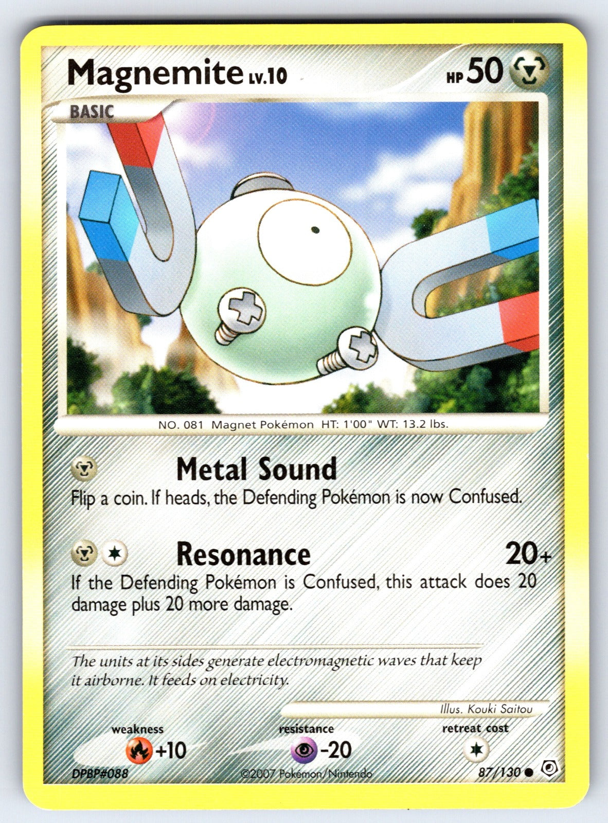 Magnemite Common Diamond and Pearl 87/130 LP 2007