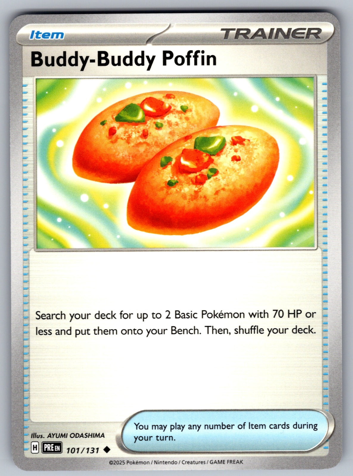 Buddy-Buddy Poffin Uncommon SV: Prismatic Evolutions 101/131 NM 2025