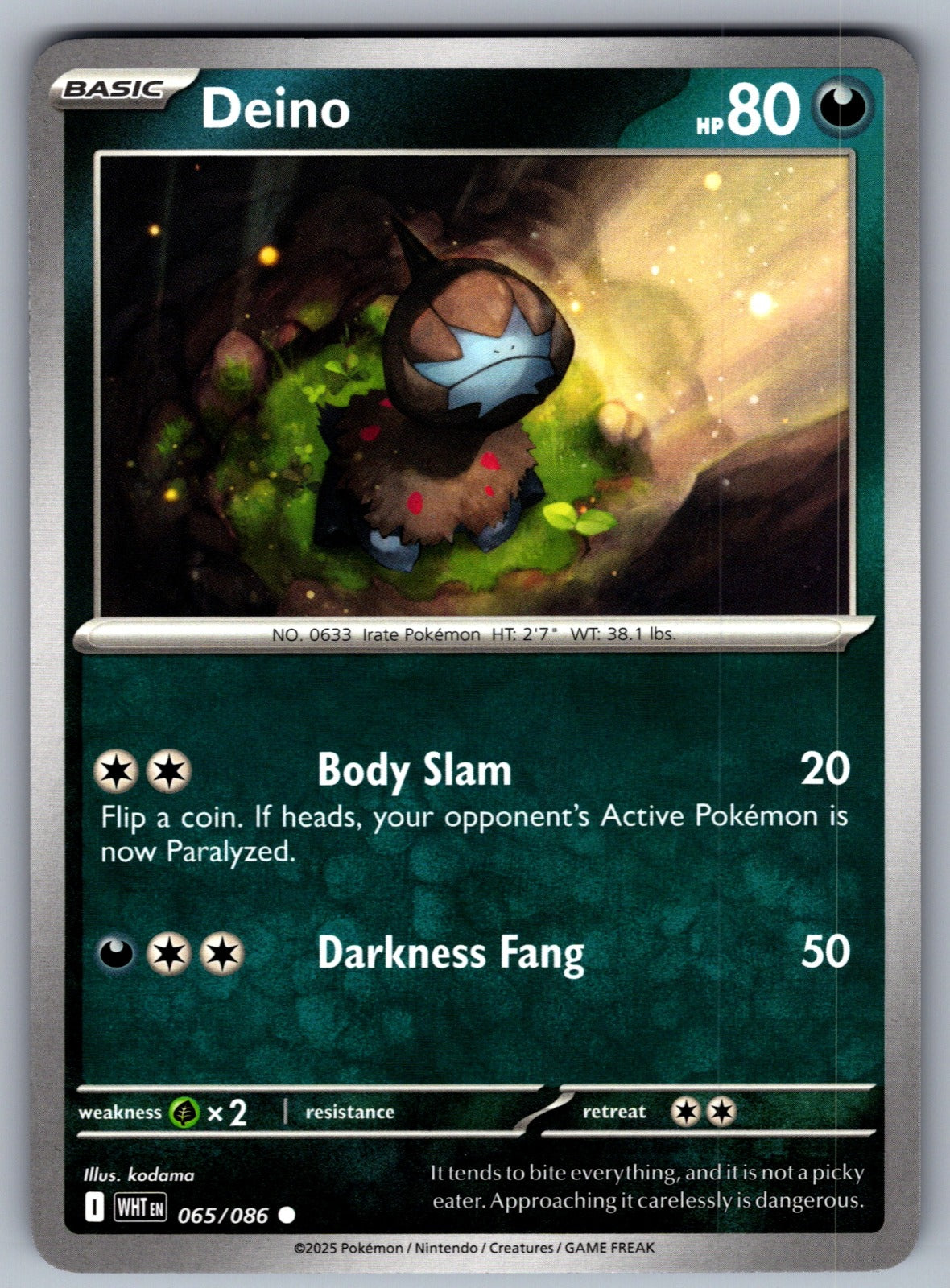 Deino Common SV: White Flare 065/086 NM 2025