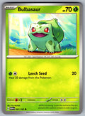 Bulbasaur Common SV: Scarlet & Violet 151 001/165 NM 2023