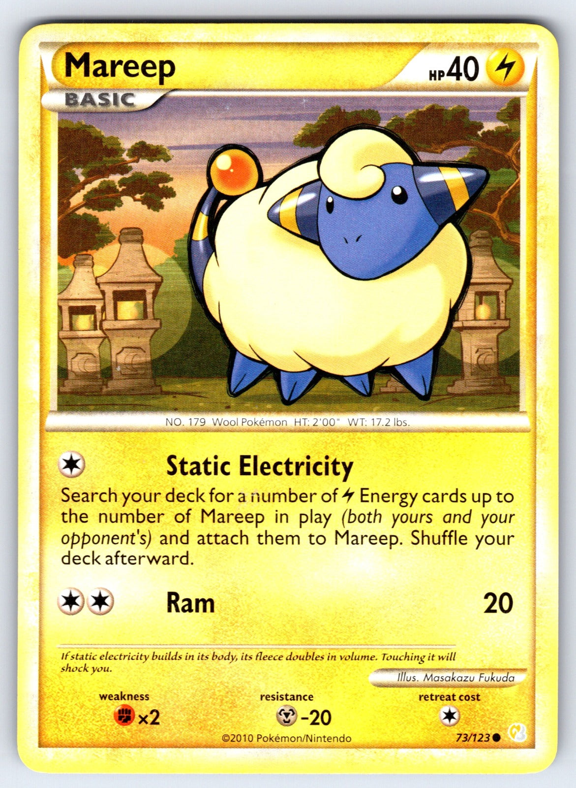 Mareep Common HeartGold SoulSilver 73/123 LP 2010