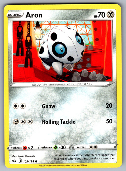 Aron Common SWSH06: Chilling Reign 109/198 NM 2021