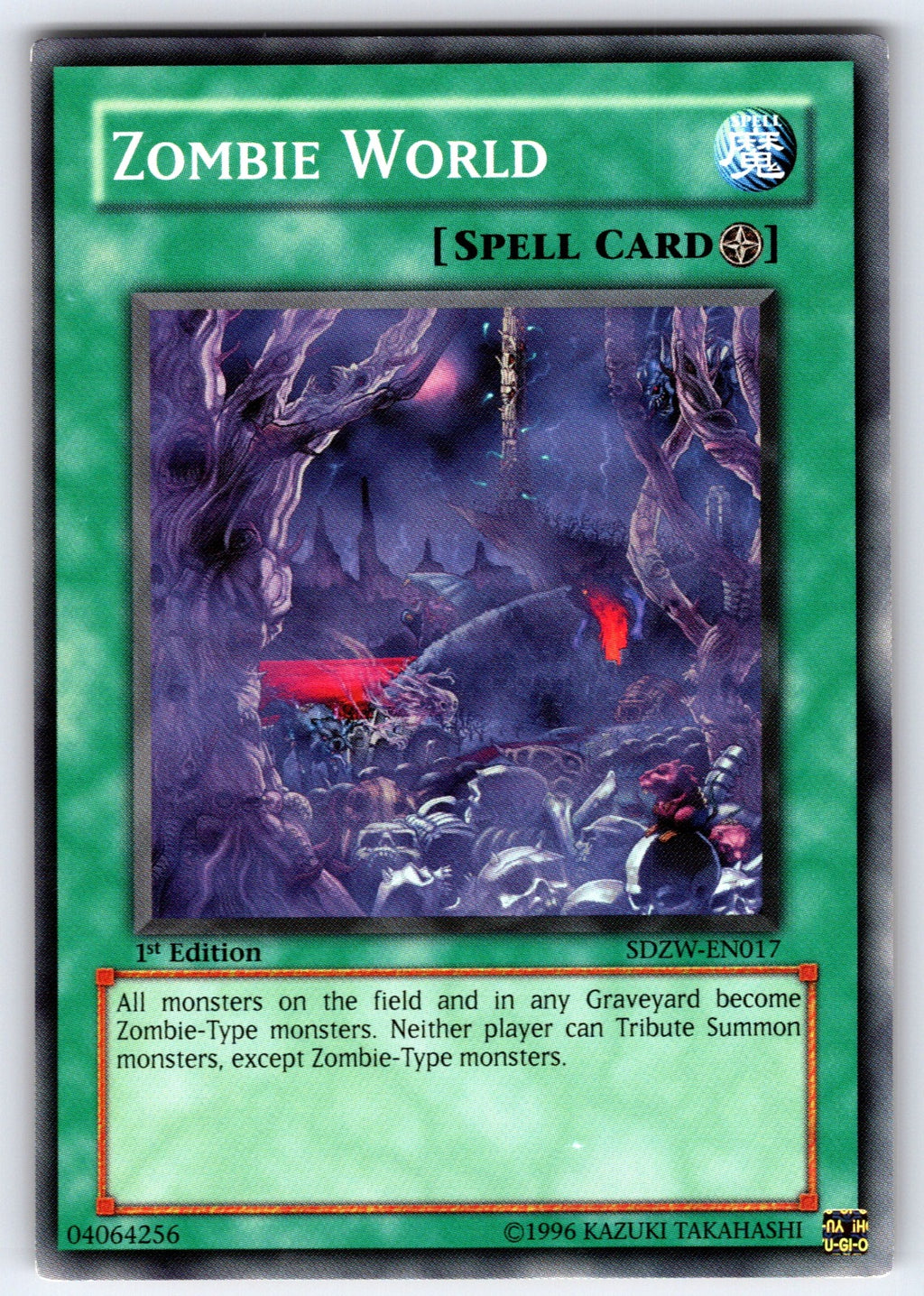 Zombie World 1st Edition Common Structure Deck: Zombie World SDZW-EN017 LP 2008