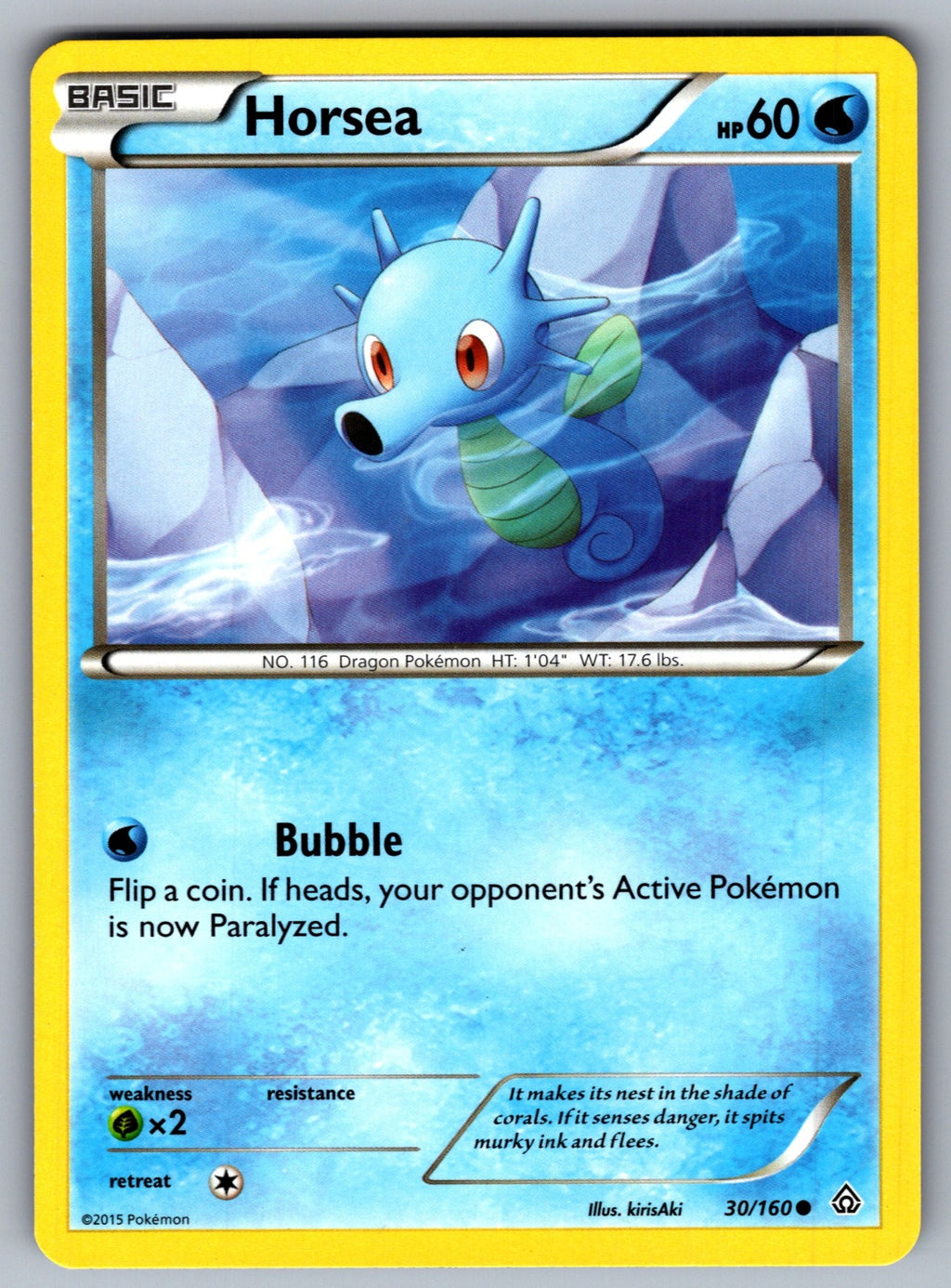 Horsea Common XY - Primal Clash 30/160 LP 2015