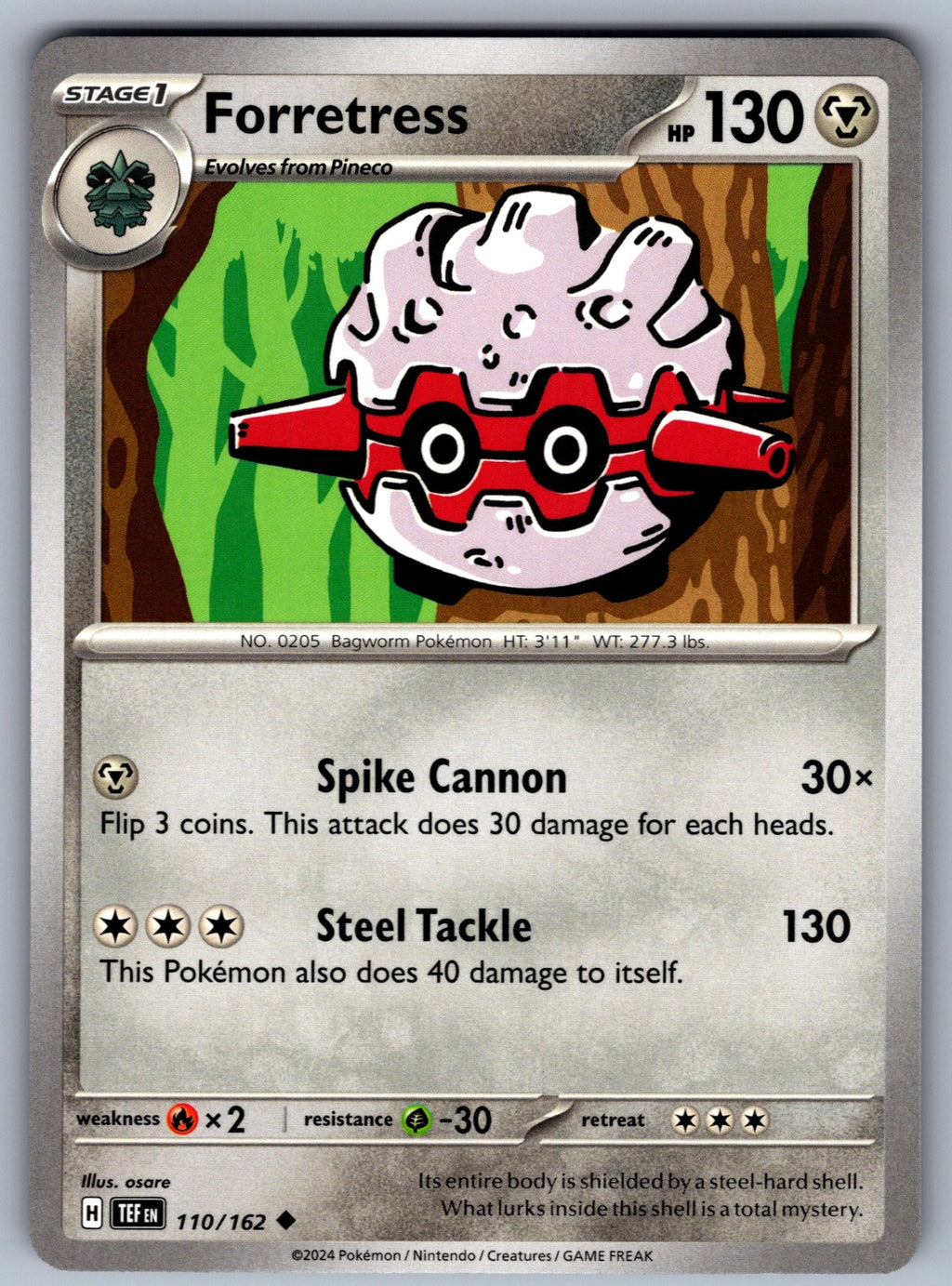 Forretress Uncommon SV05: Temporal Forces 110/162 NM 2024