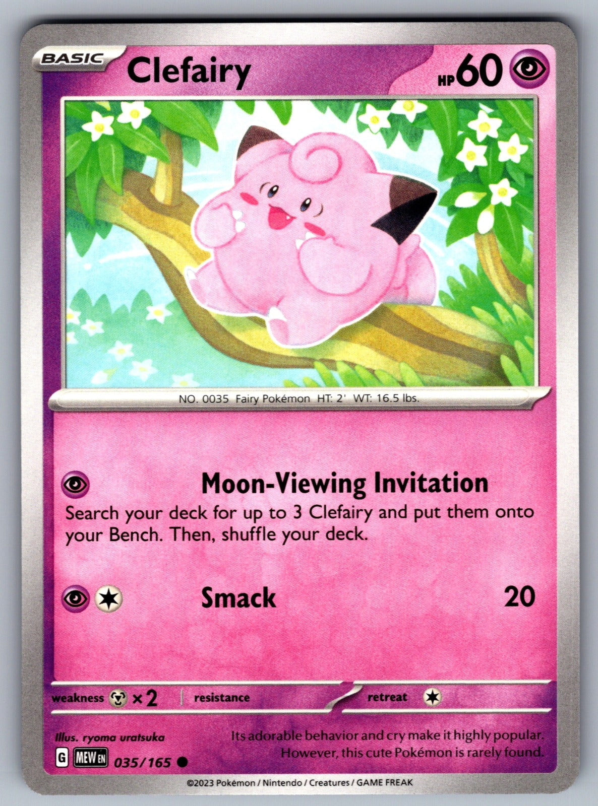 Clefairy Common SV: Scarlet & Violet 151 035/165 NM 2023