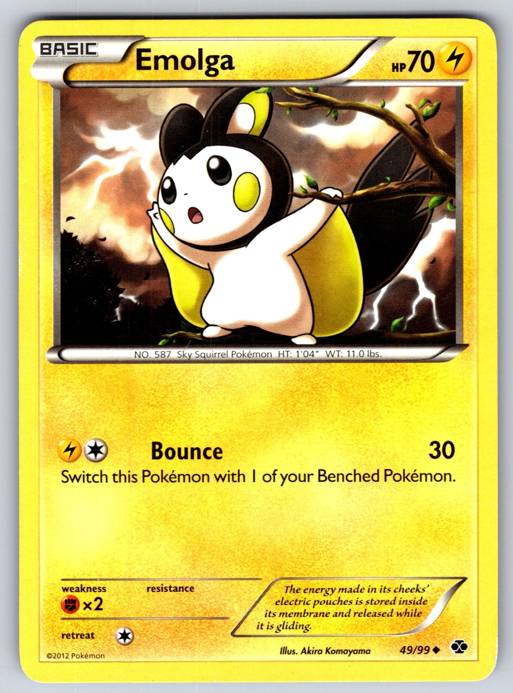 Emolga Uncommon Next Destinies 49/99 LP 2012