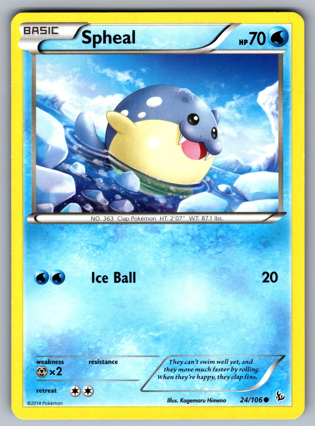 Spheal Common XY - Flashfire 24/106 LP 2014