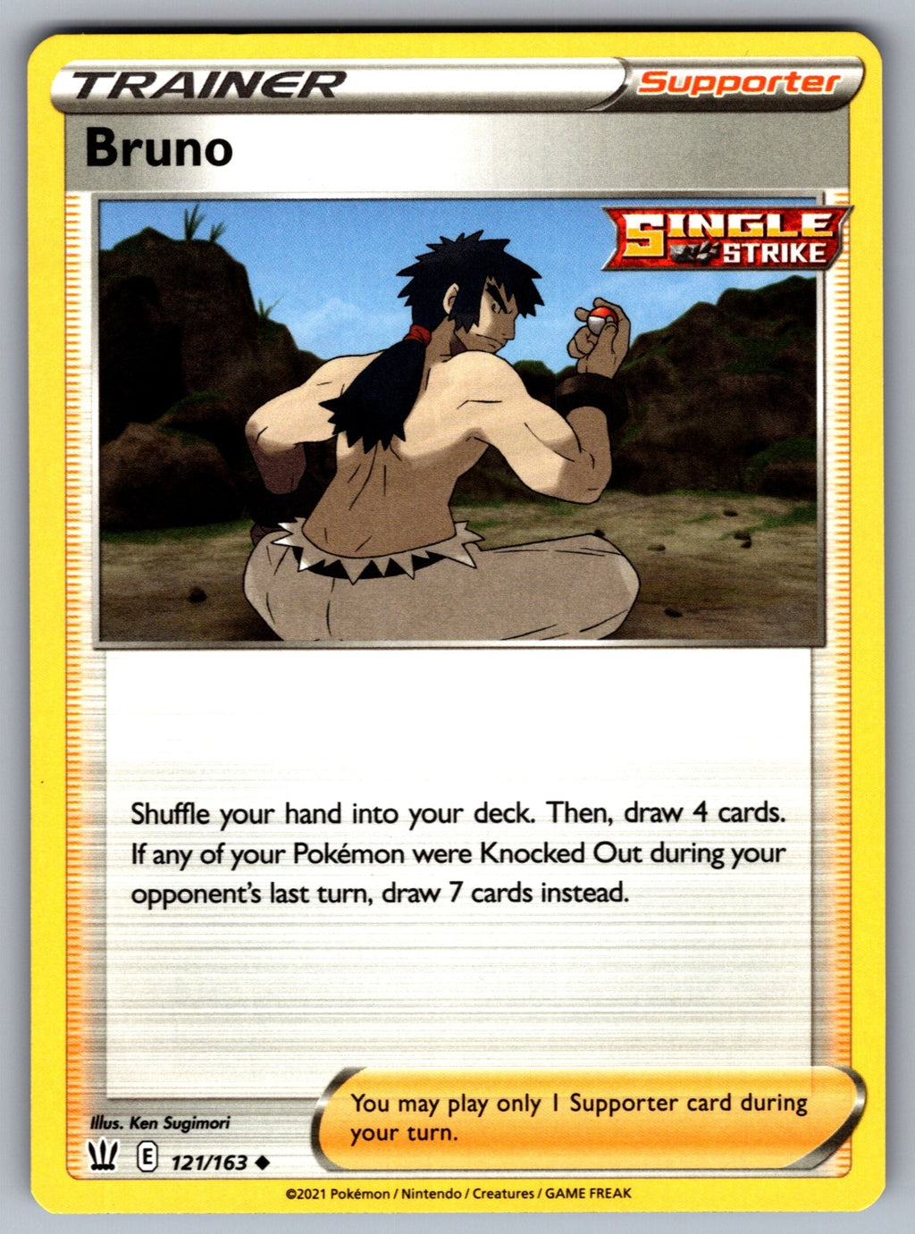 Bruno Uncommon SWSH05: Battle Styles 121/163 NM 2021