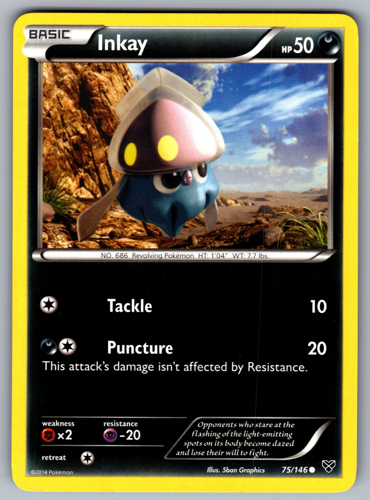 Inkay (75) Common XY Base Set 75/146 LP 2014