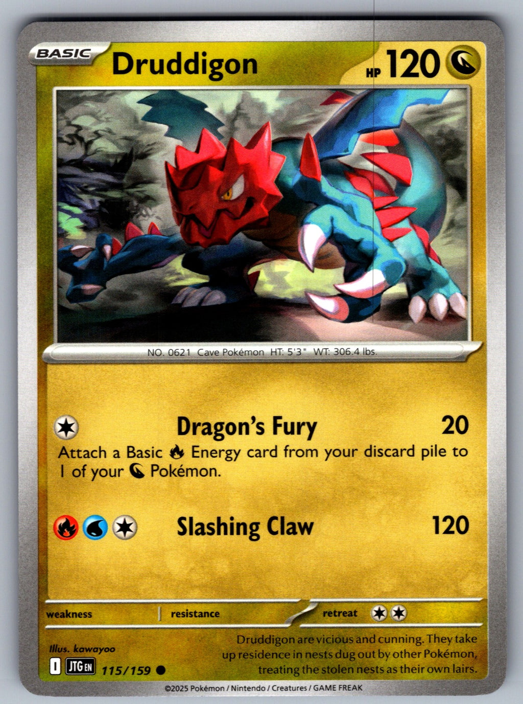 Druddigon Common SV09: Journey Together 115/159 NM 2025
