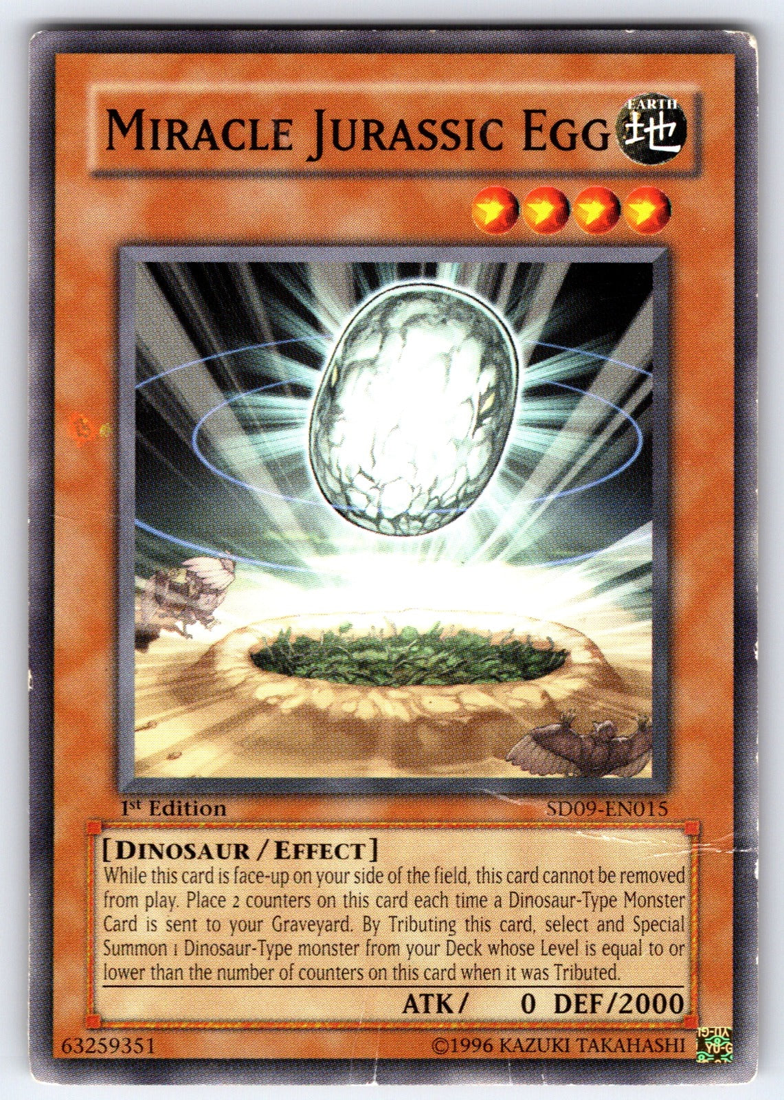 Miracle Jurassic Egg Unlimited Common Power of the Duelist POTD-EN021 LP 2006