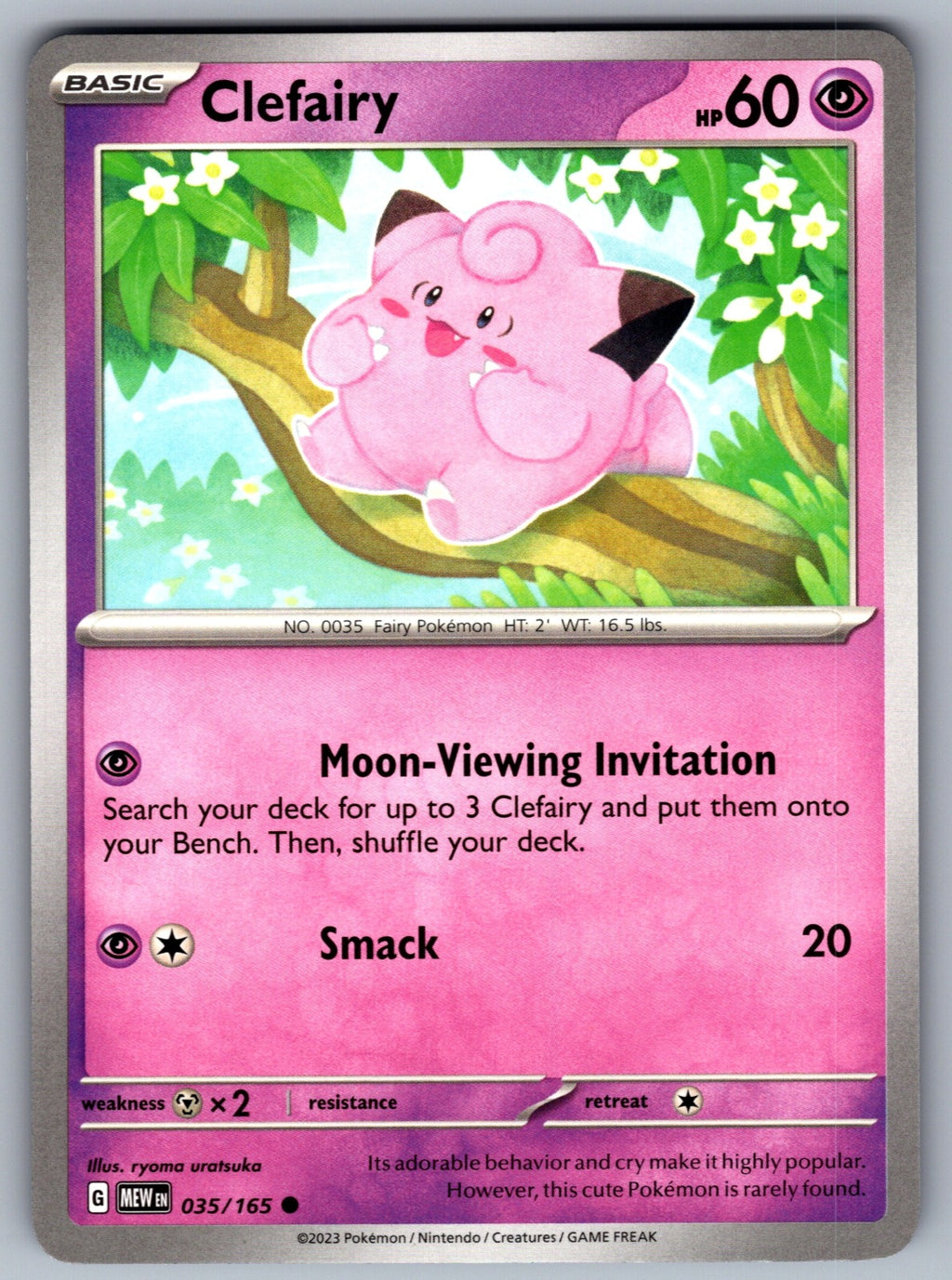 Clefairy Common SV: Scarlet & Violet 151 035/165 NM 2023