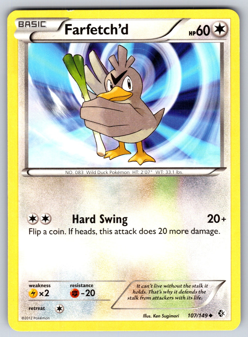 Farfetch'd Uncommon Boundaries Crossed 107/149 LP 2012