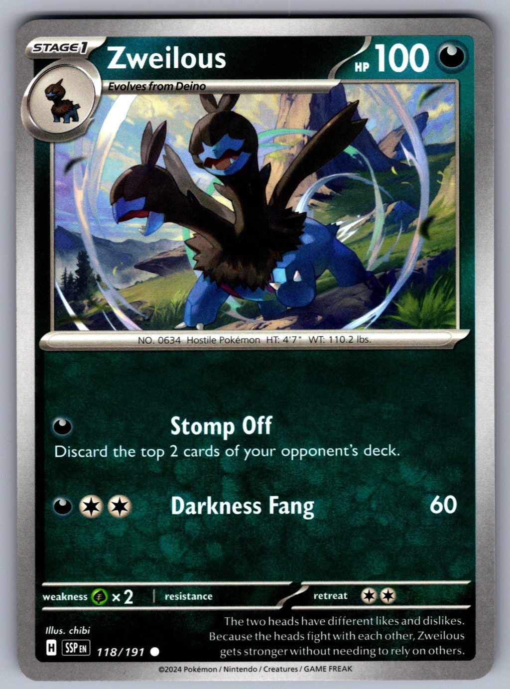 Zweilous Common SV08: Surging Sparks 118/191 NM 2024