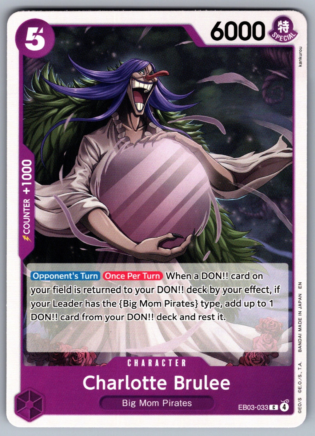 Charlotte Brulee C Extra Booster: One Piece Heroines Edition EB03-033 NM 2026