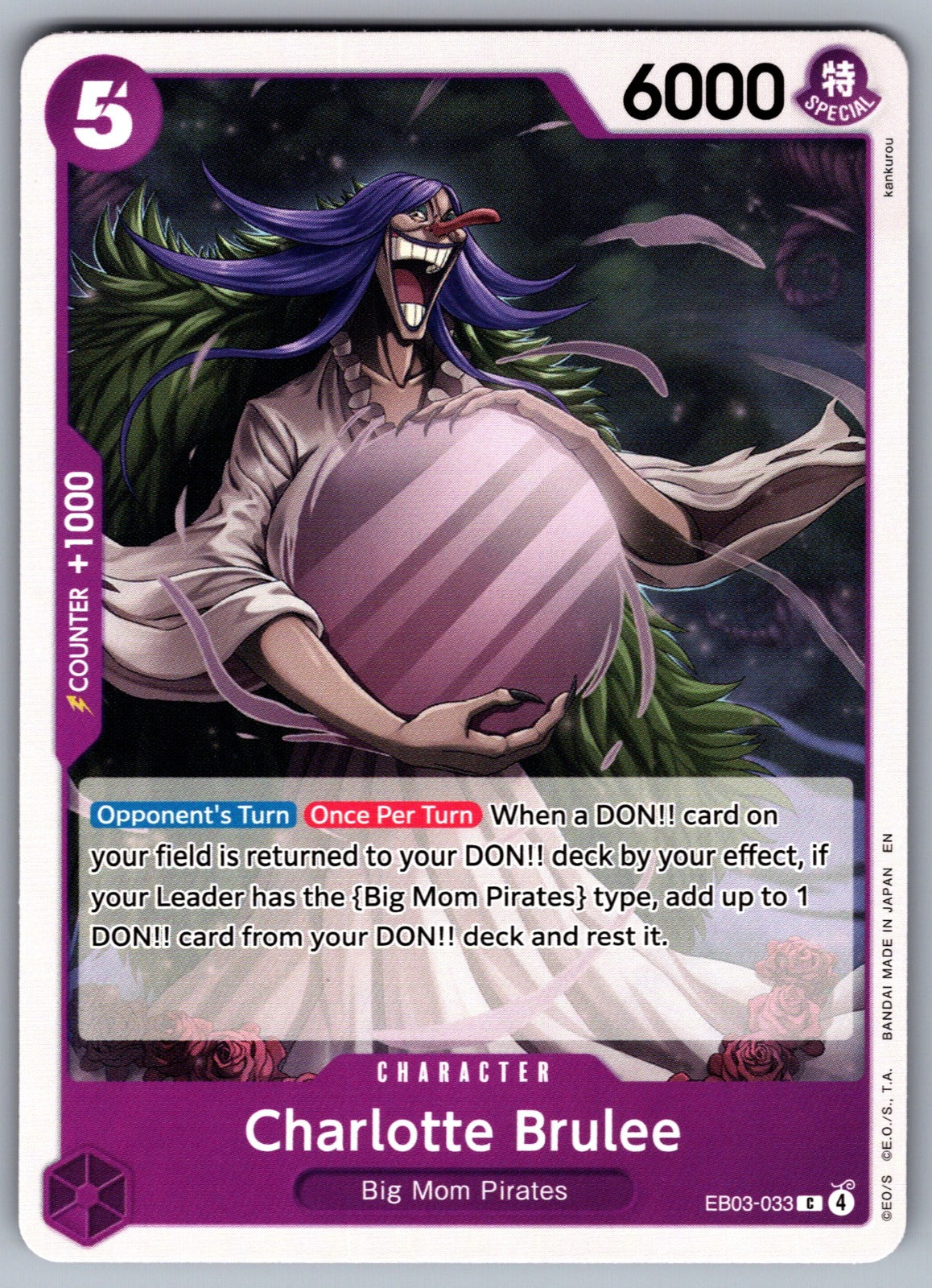 Charlotte Brulee C Extra Booster: One Piece Heroines Edition EB03-033 NM 2026