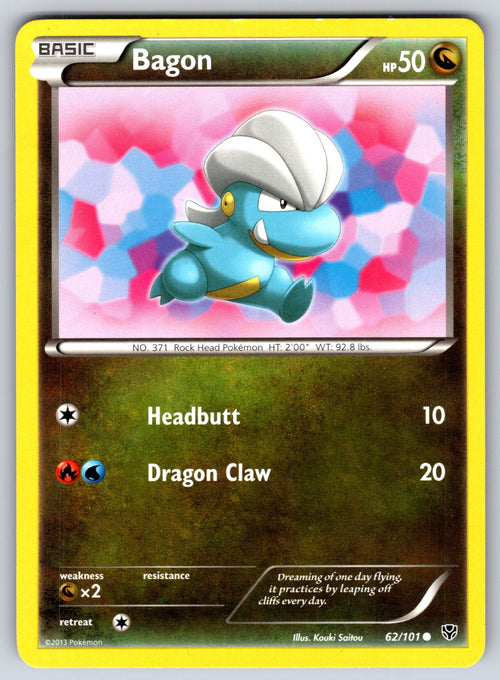 Bagon Holo Rare Dragon Vault 6/20 LP 2012
