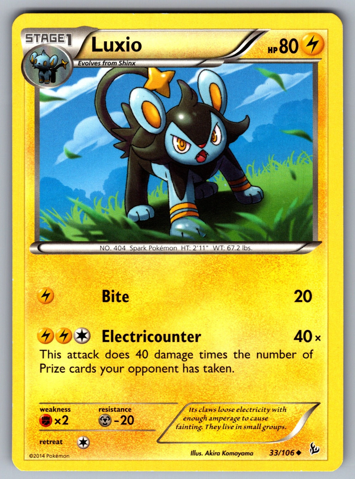 Luxio Uncommon XY - Flashfire 33/106 LP 2014