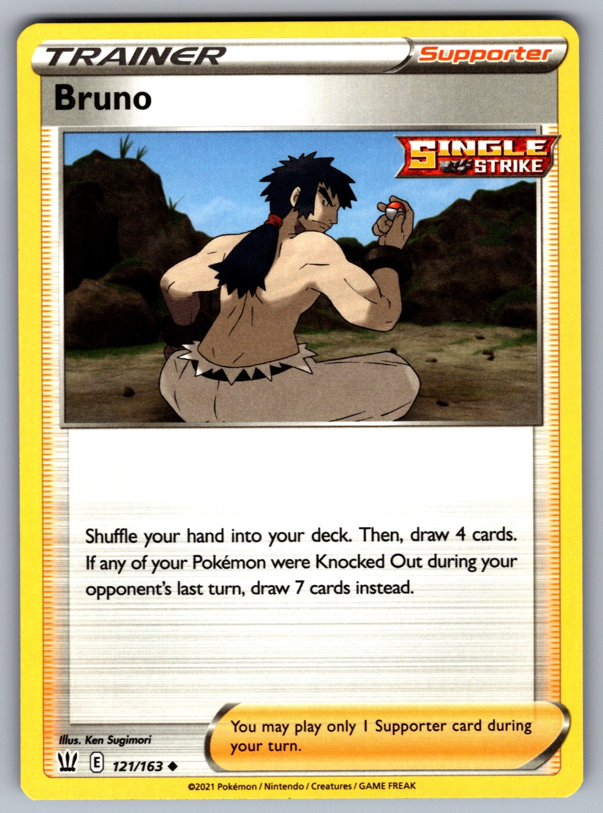 Bruno Uncommon SWSH05: Battle Styles 121/163 NM 2021