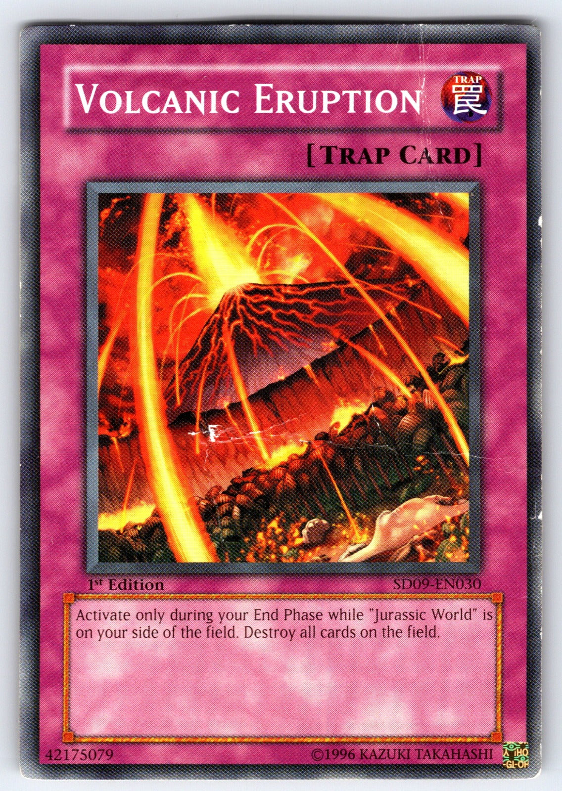 Volcanic Eruption 1st Edition Common Structure Deck: Dinosaur's Rage SD09-EN030 