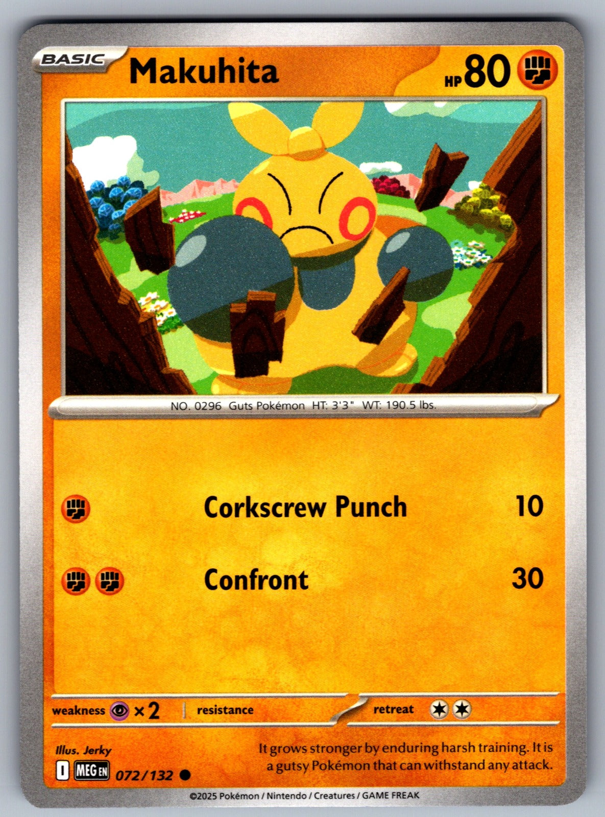 Makuhita Common ME01: Mega Evolution 072/132 NM 2025