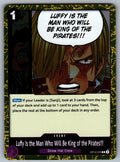 Luffy Is the Man Who Will Be King of the Pirates!!! Foil R Legacy of the Master 