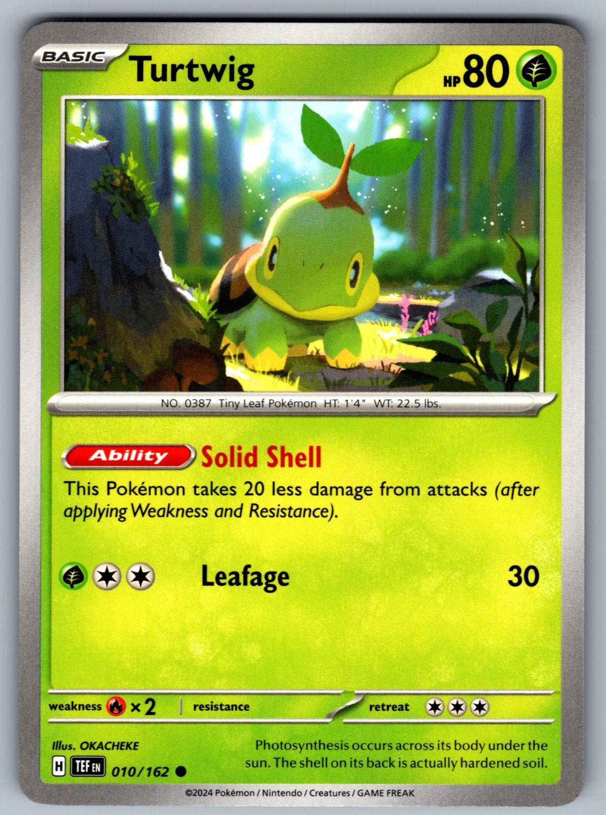 Turtwig Common SV05: Temporal Forces 010/162 NM 2024