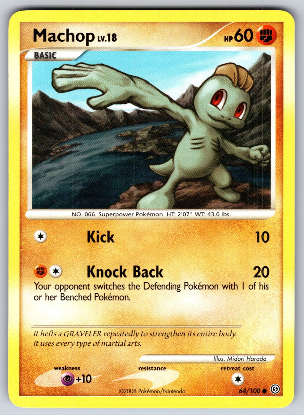 Machop Common Stormfront 64/100 LP 2008