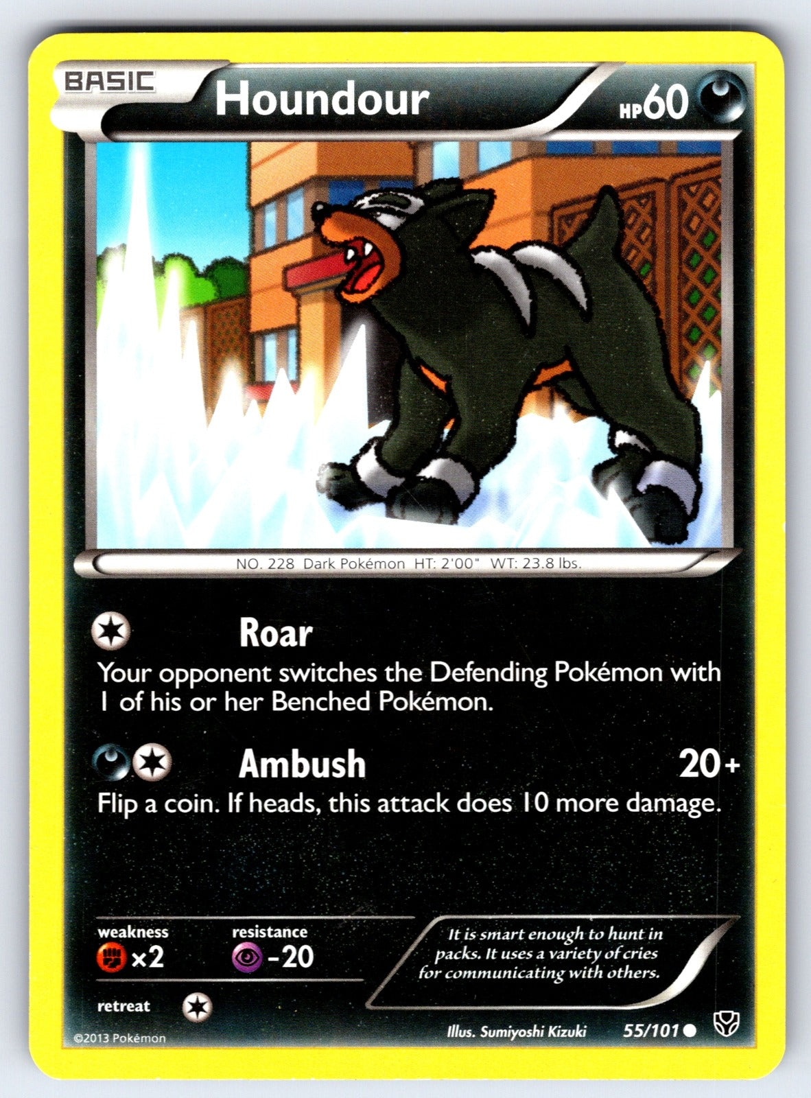 Houndour Common Plasma Blast 55/101 LP 2013