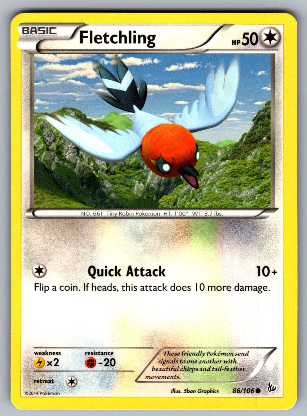 Fletchling Common XY - Flashfire 86/106 LP 2014