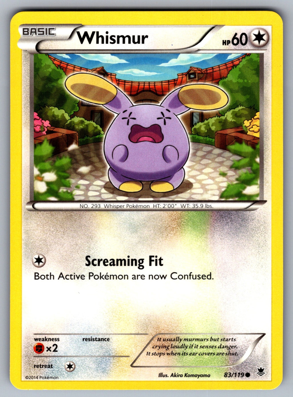 Whismur Common XY - Phantom Forces 83/119 LP 2014