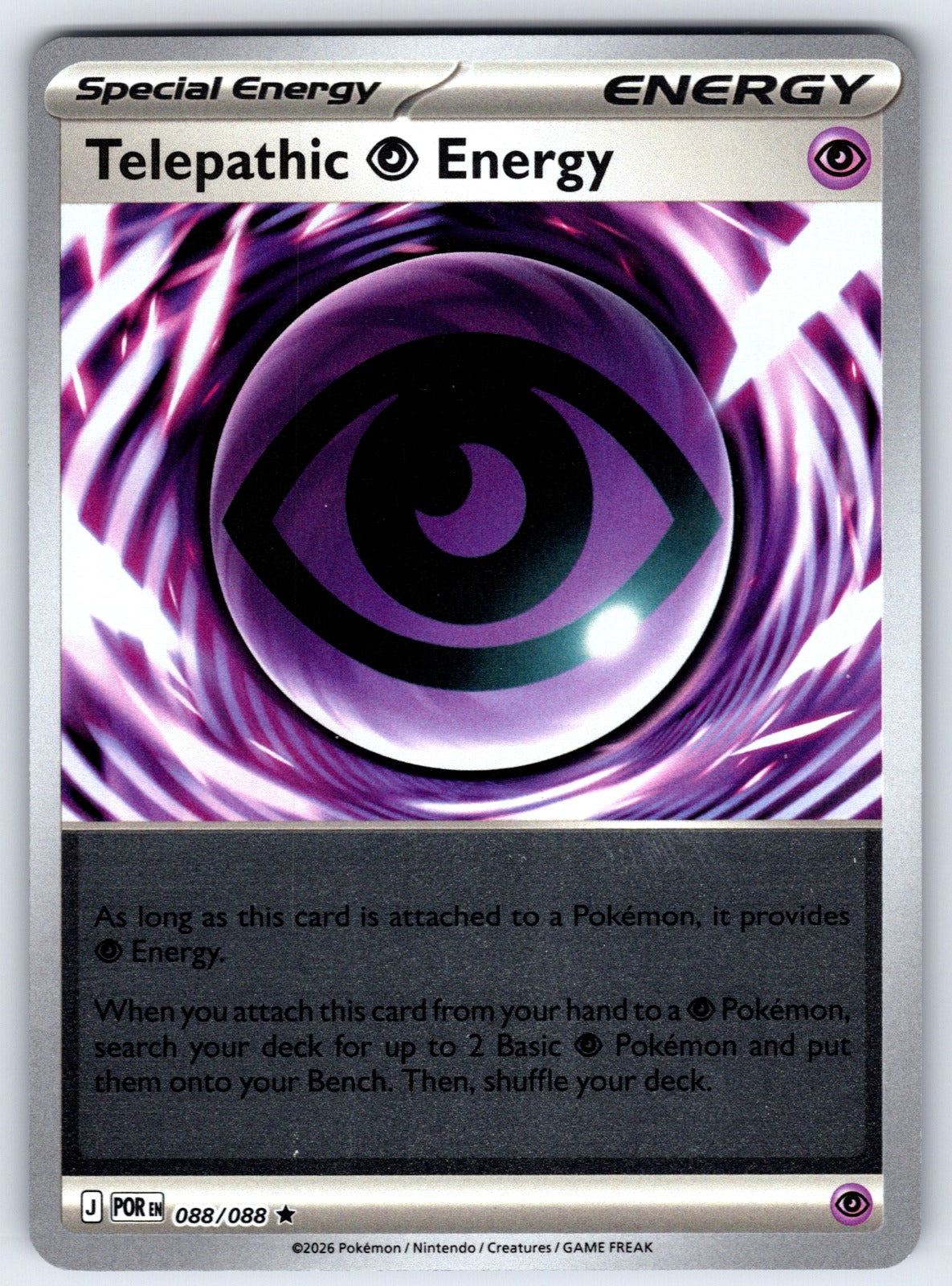 Telepathic Psychic Energy Reverse Holo Rare ME03: Perfect Order 088/088 NM 2026