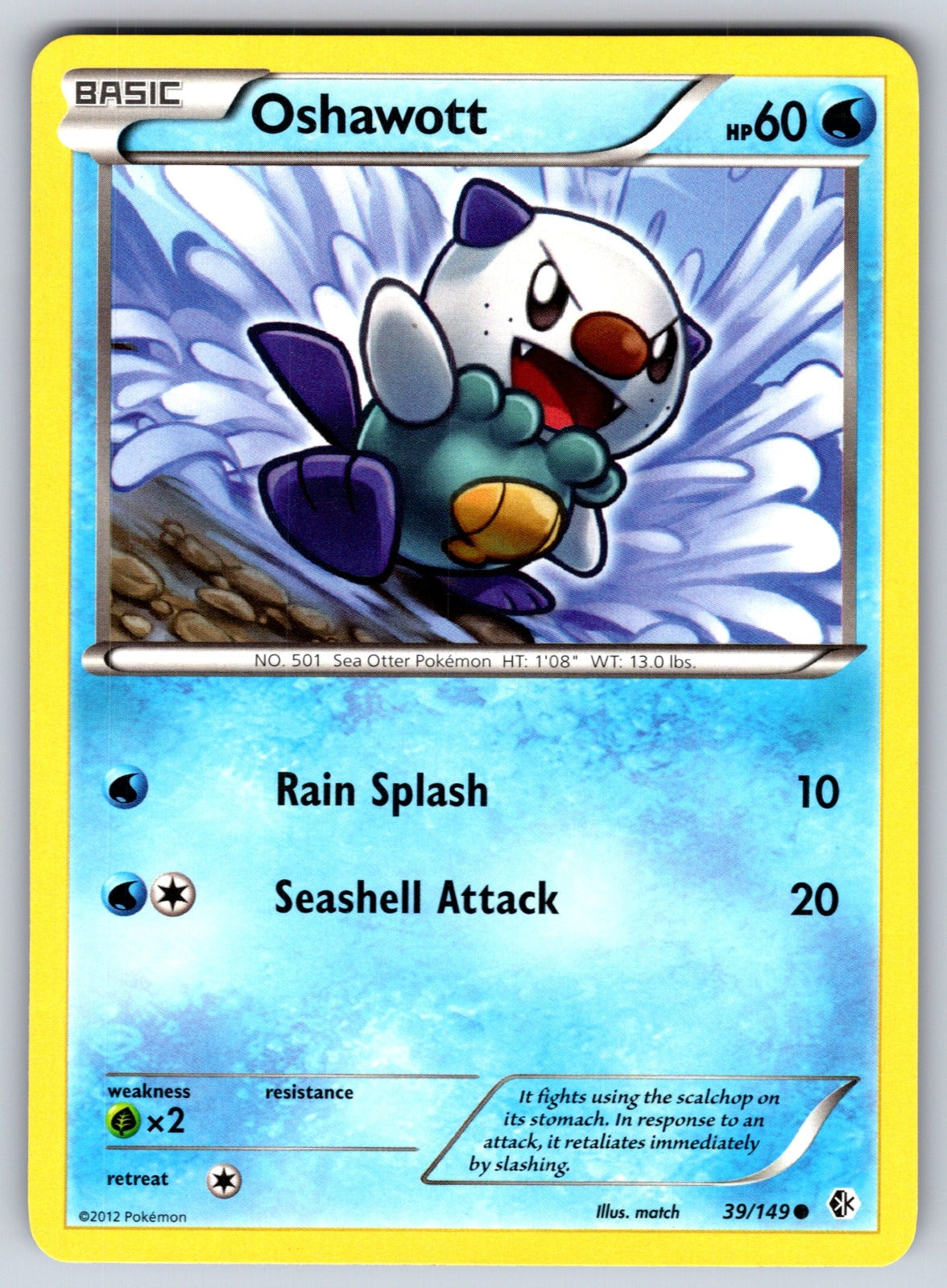 Oshawott Common Boundaries Crossed 39/149 LP 2012