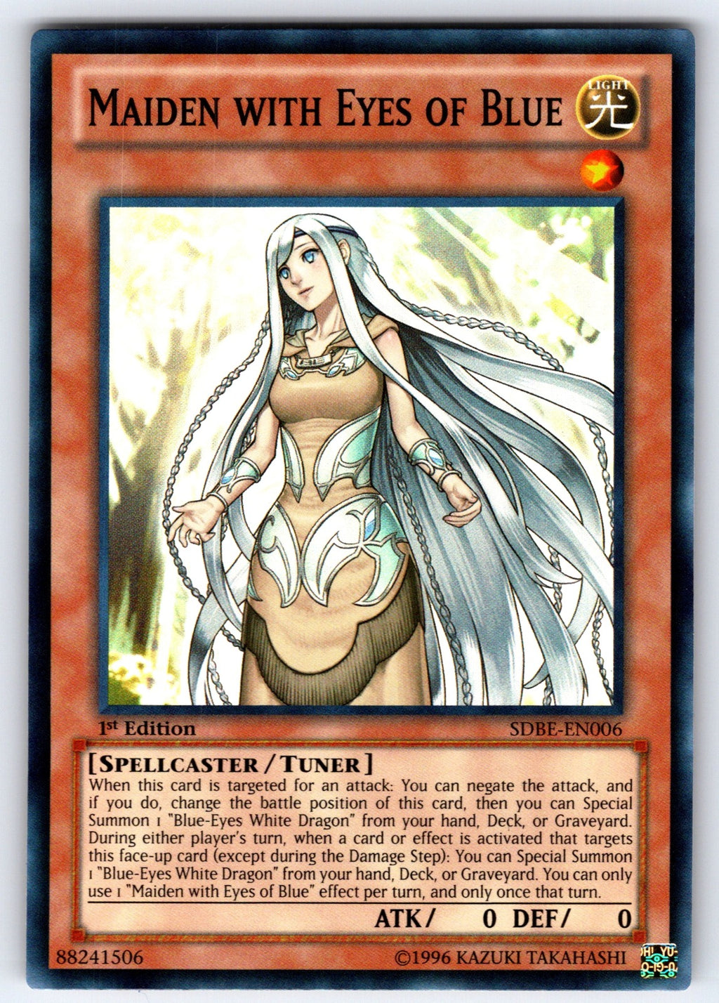 Maiden with Eyes of Blue 1st Edition Super Rare Structure Deck: Saga of Blue-Eye