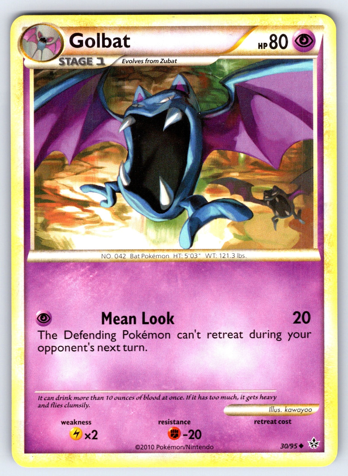 Golbat Uncommon Unleashed 30/95 LP 2010