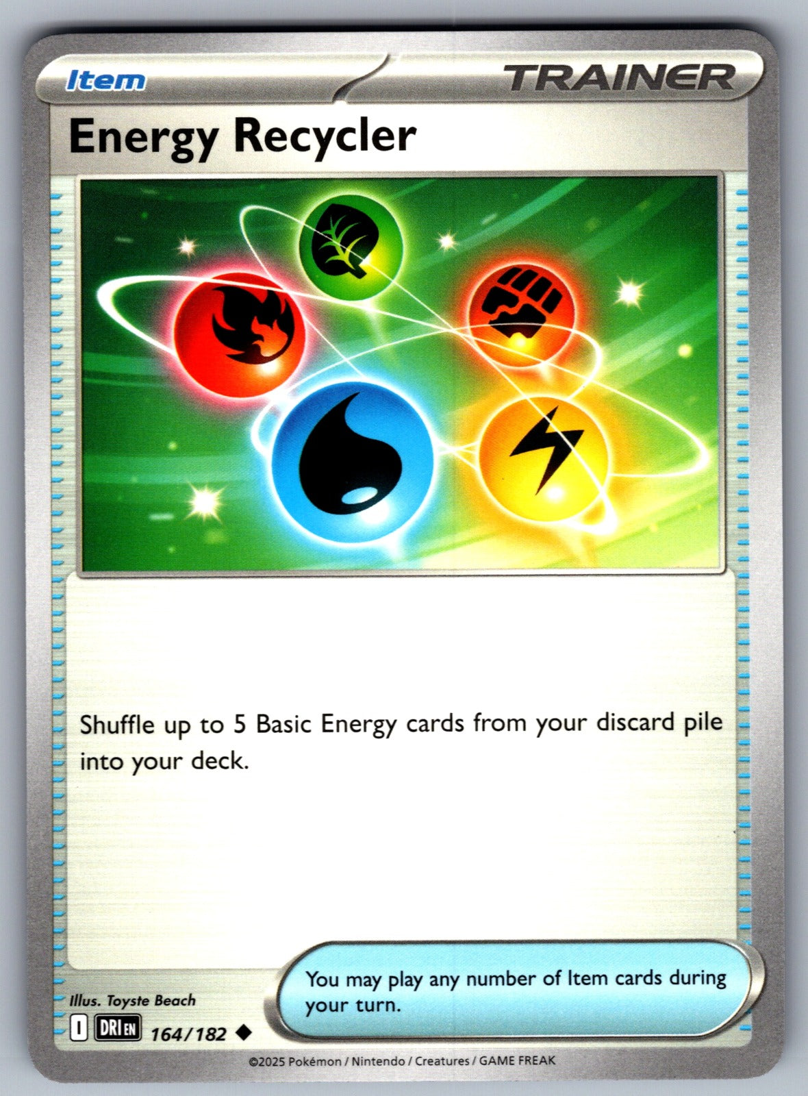 Energy Recycler Uncommon SV10: Destined Rivals 164/182 NM 2025