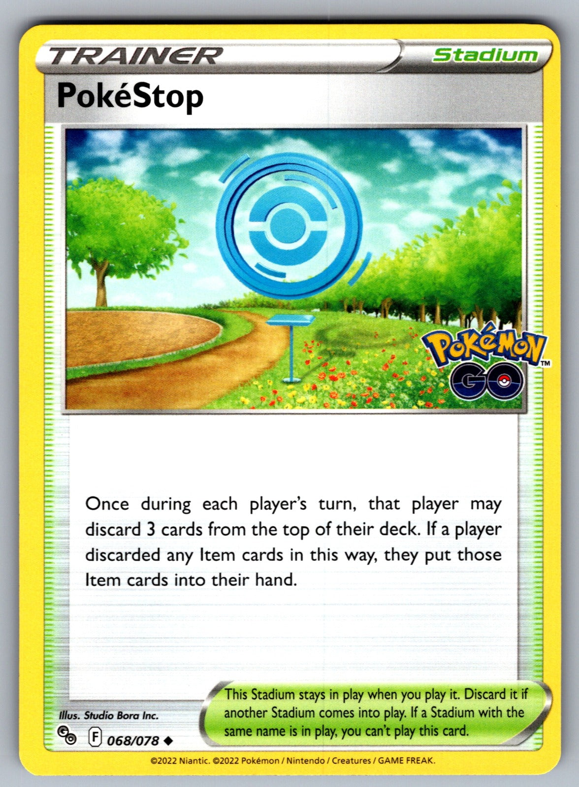 PokeStop Uncommon Pokemon GO 068/078 NM 2022