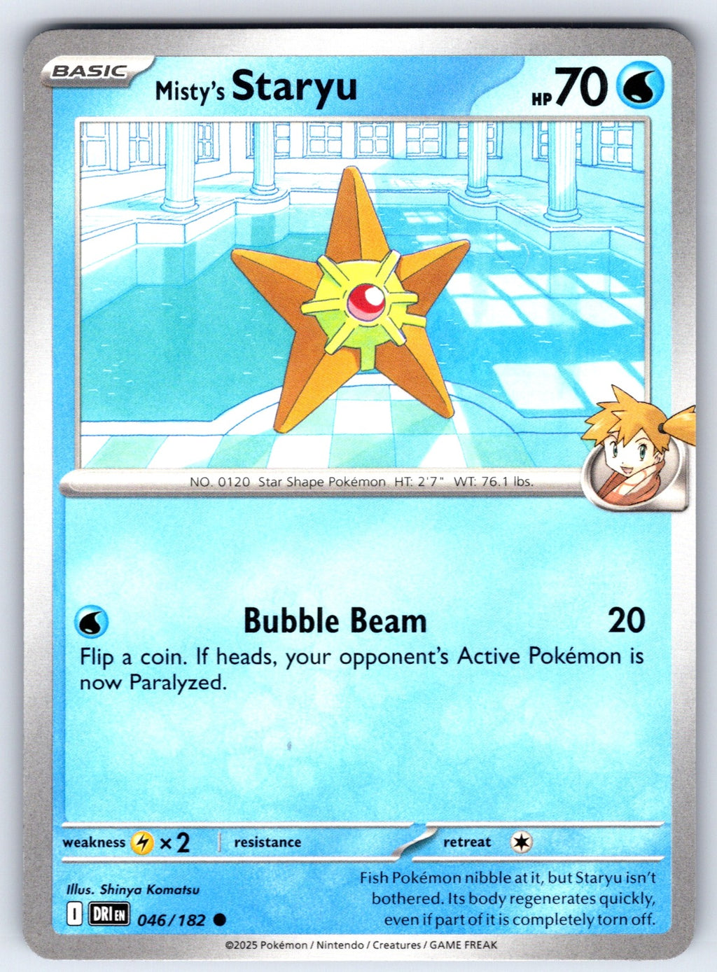 Misty's Staryu Common SV10: Destined Rivals 046/182 NM 2025