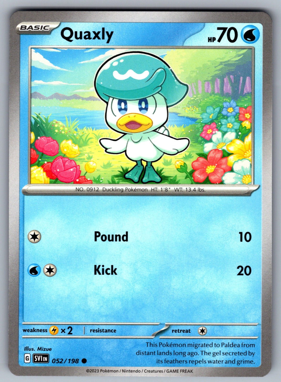 Quaxly Common SV01: Scarlet & Violet Base Set 052/198 NM 2023