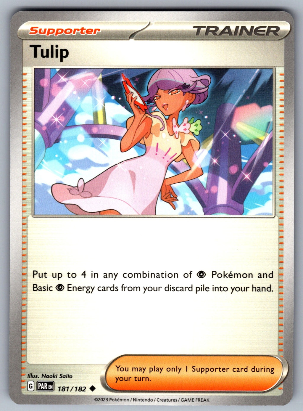 Tulip Uncommon SV04: Paradox Rift 181/182 NM 2023