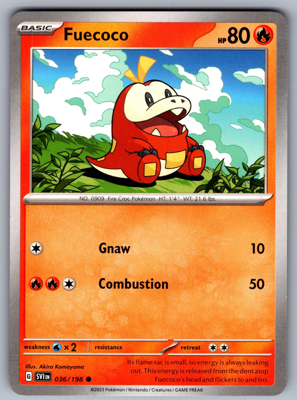 Fuecoco Common SV01: Scarlet & Violet Base Set 036/198 NM 2023