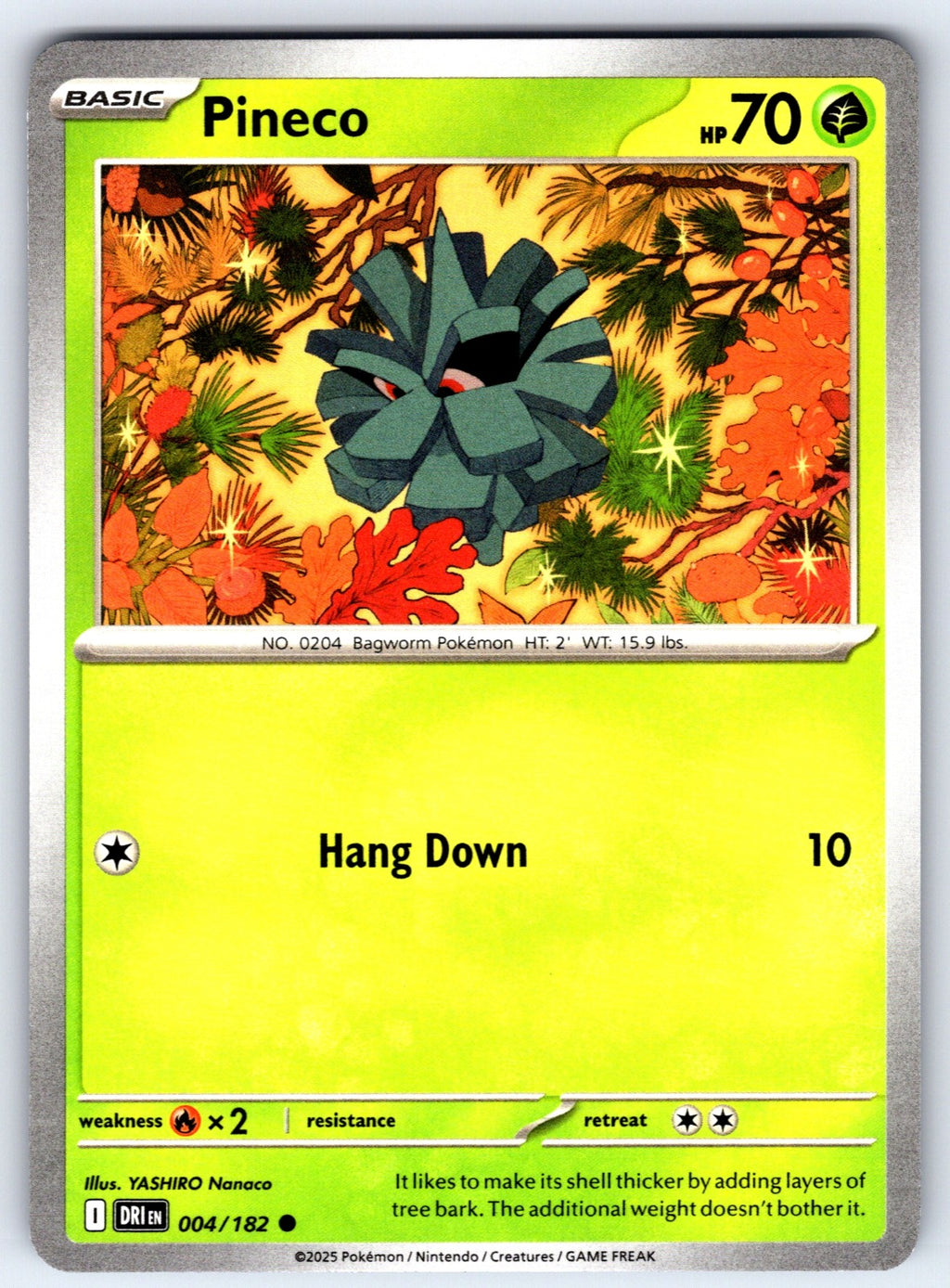 Pineco Common SV10: Destined Rivals 004/182 NM 2025