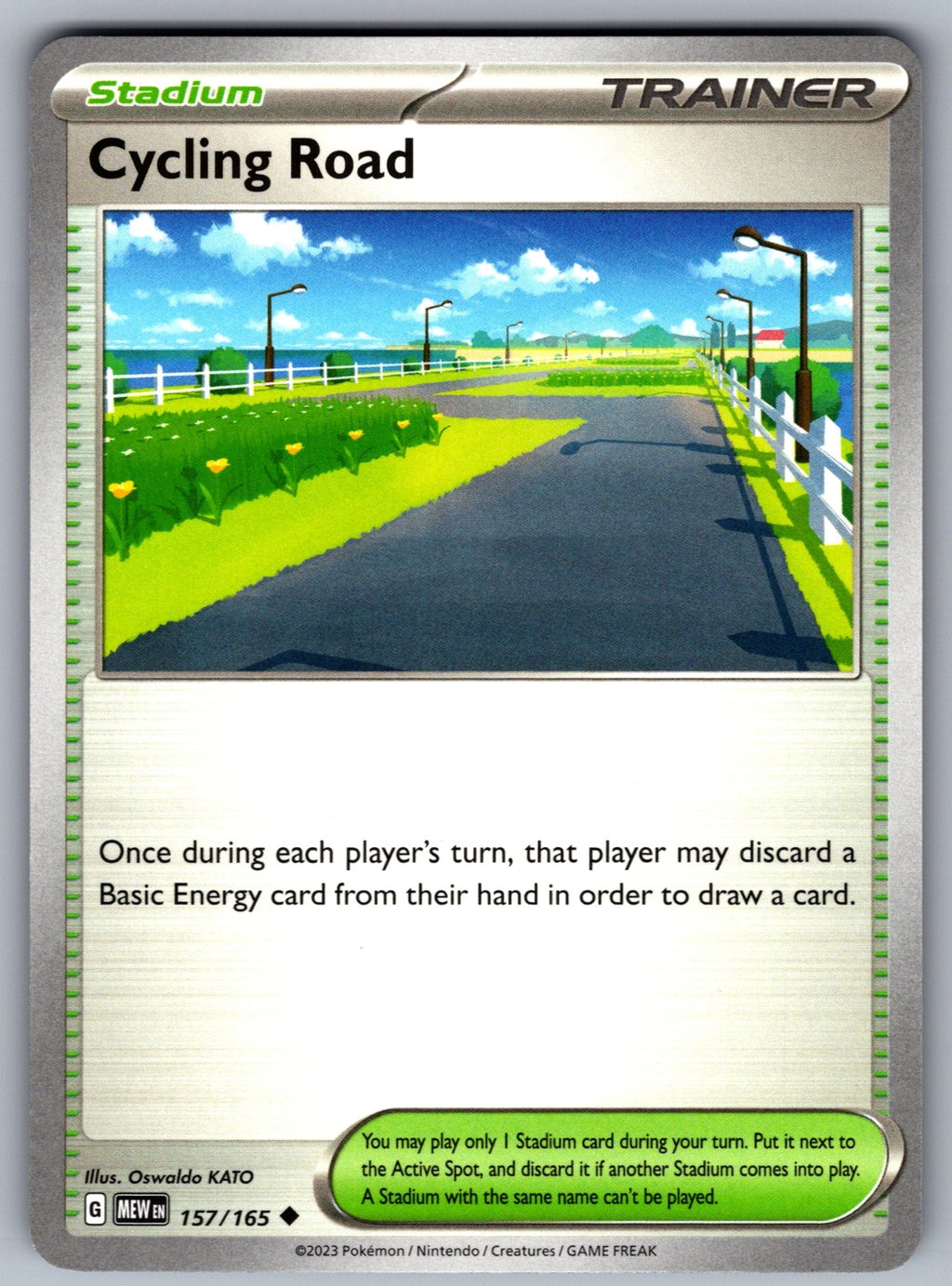 Cycling Road Uncommon SV: Scarlet & Violet 151 157/165 NM 2023