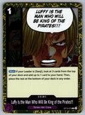 Luffy Is the Man Who Will Be King of the Pirates!!! Foil R Legacy of the Master 