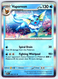Vaporeon Holo Rare SV: Prismatic Evolutions 022/131 NM 2025