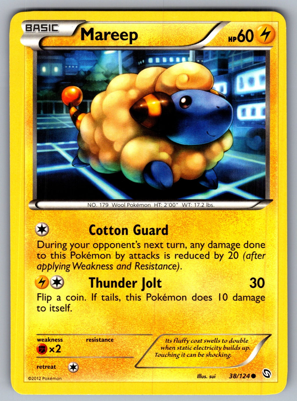 Mareep Common Dragons Exalted 38/124 LP 2012