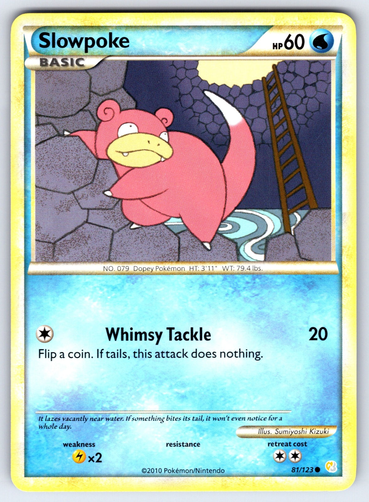 Slowpoke Common HeartGold SoulSilver 81/123 NM 2010