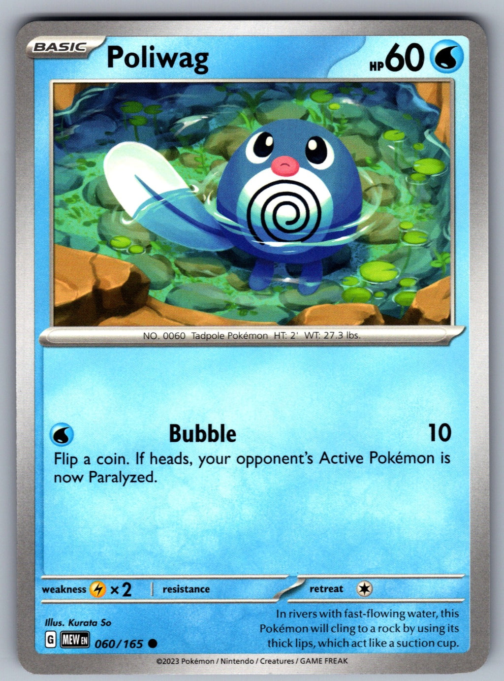Poliwag Common SV: Scarlet & Violet 151 060/165 NM 2023